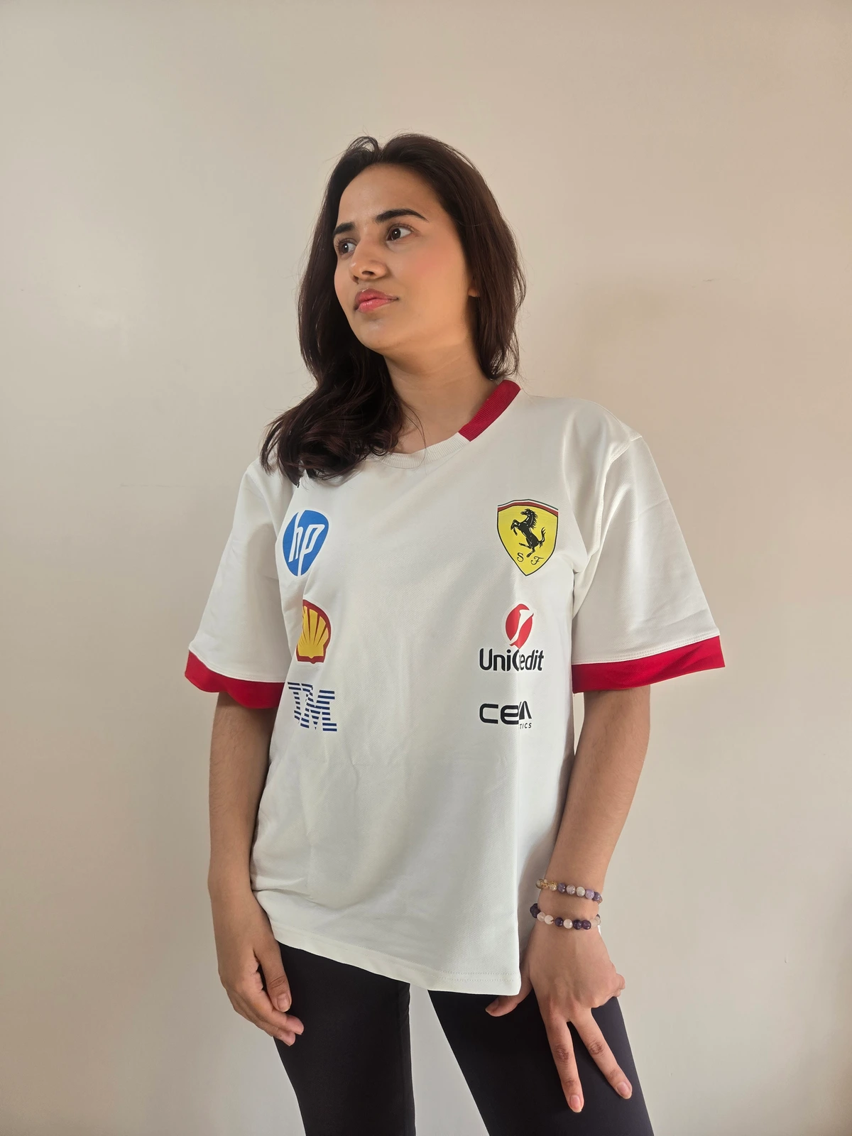 Ferrari Oversized Tshirt White