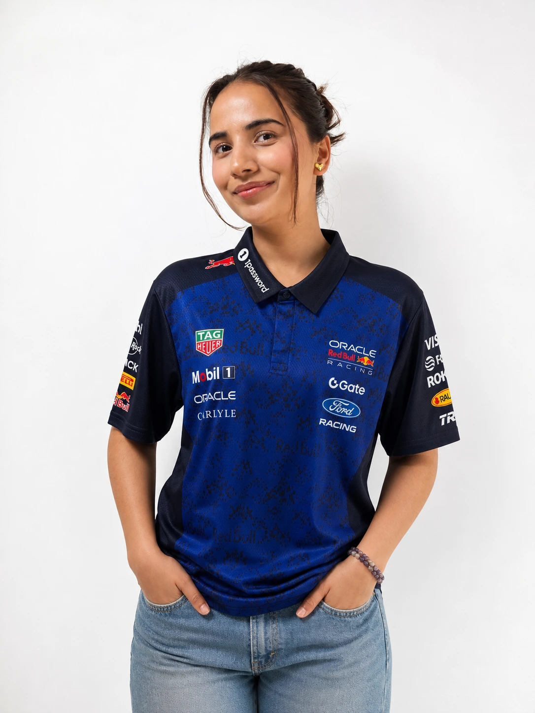 Red Bull Blue Racing T-shirt POLO
